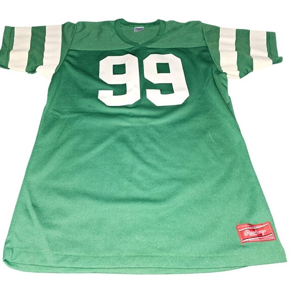 Vintage Rawlings NFL Green Football Jersey "Zancolli" #99 Medium Adult - Picture 1 of 3